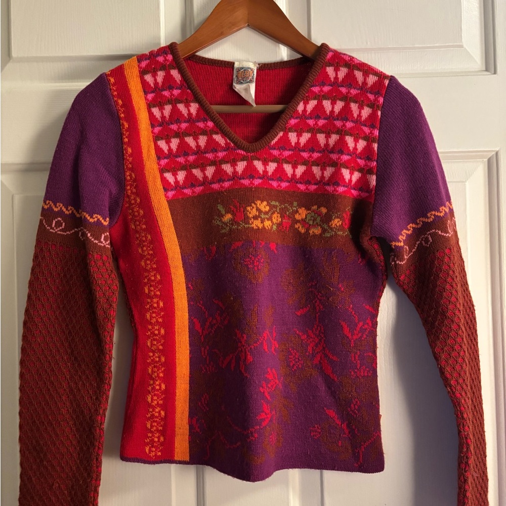 Colorful Knit Sweater